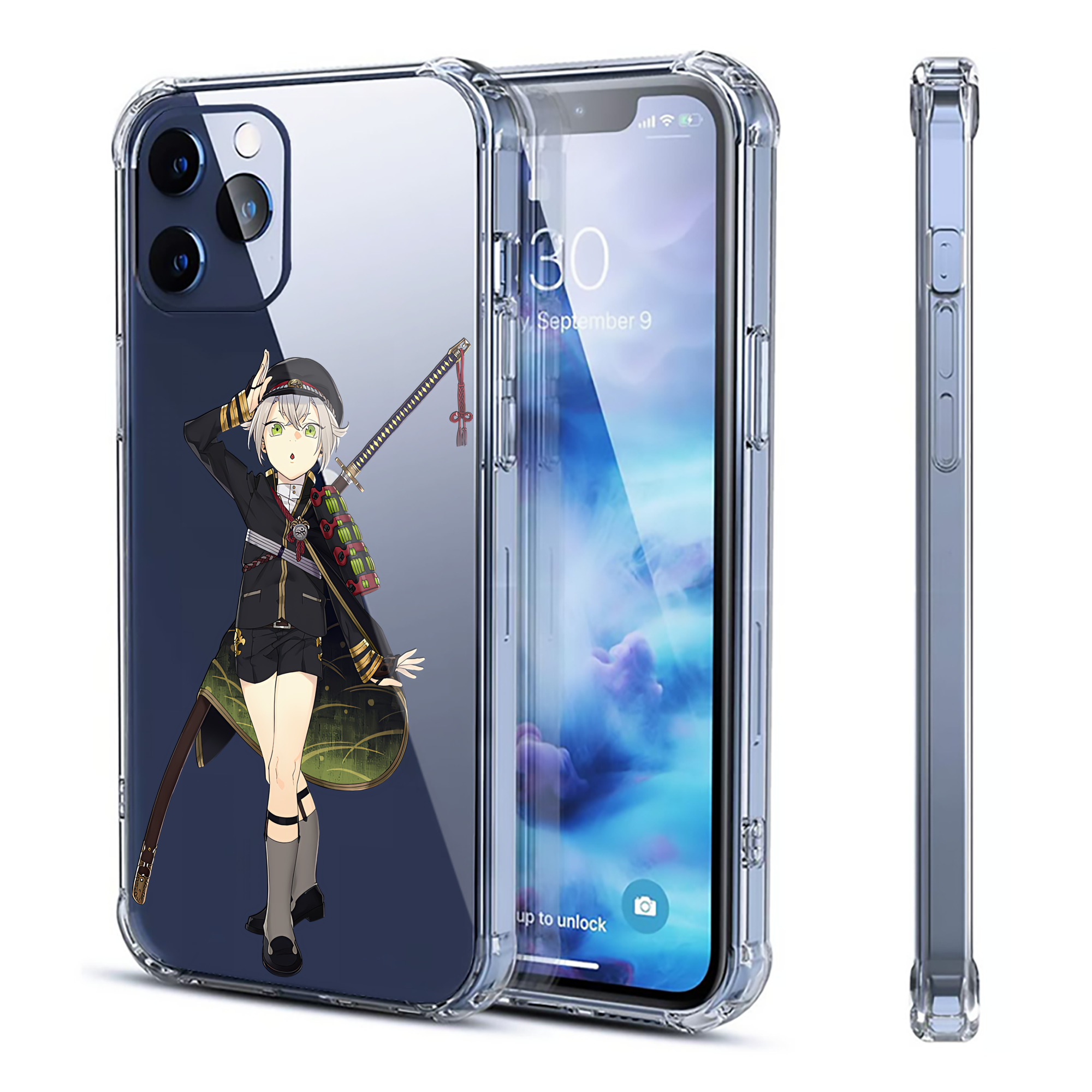 （画像用） 刀剣乱舞 Touken Ranbu 【iPhone 12シリーズ対応】透明スマホケース（クリアソフトケース）